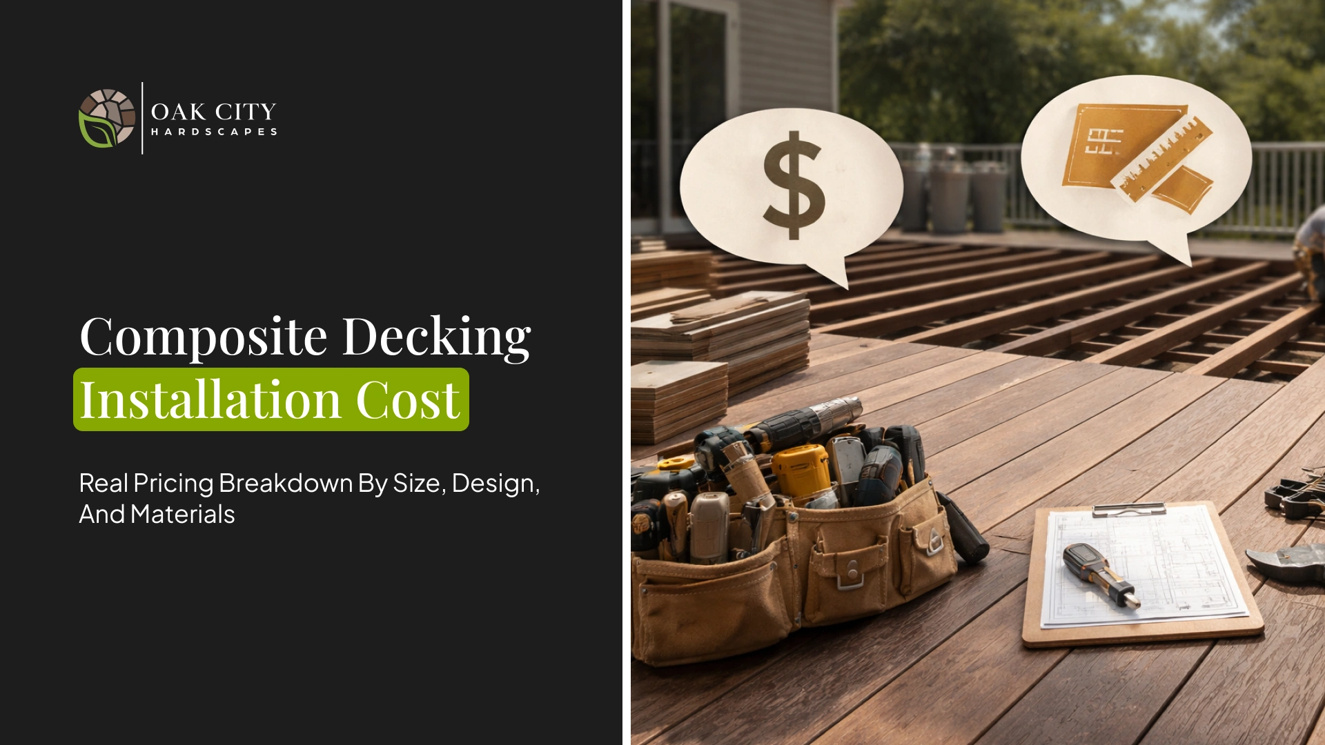 See composite decking installation cost per square foot, sample budgets by size, and how design, materials, and railings affect pricing.
