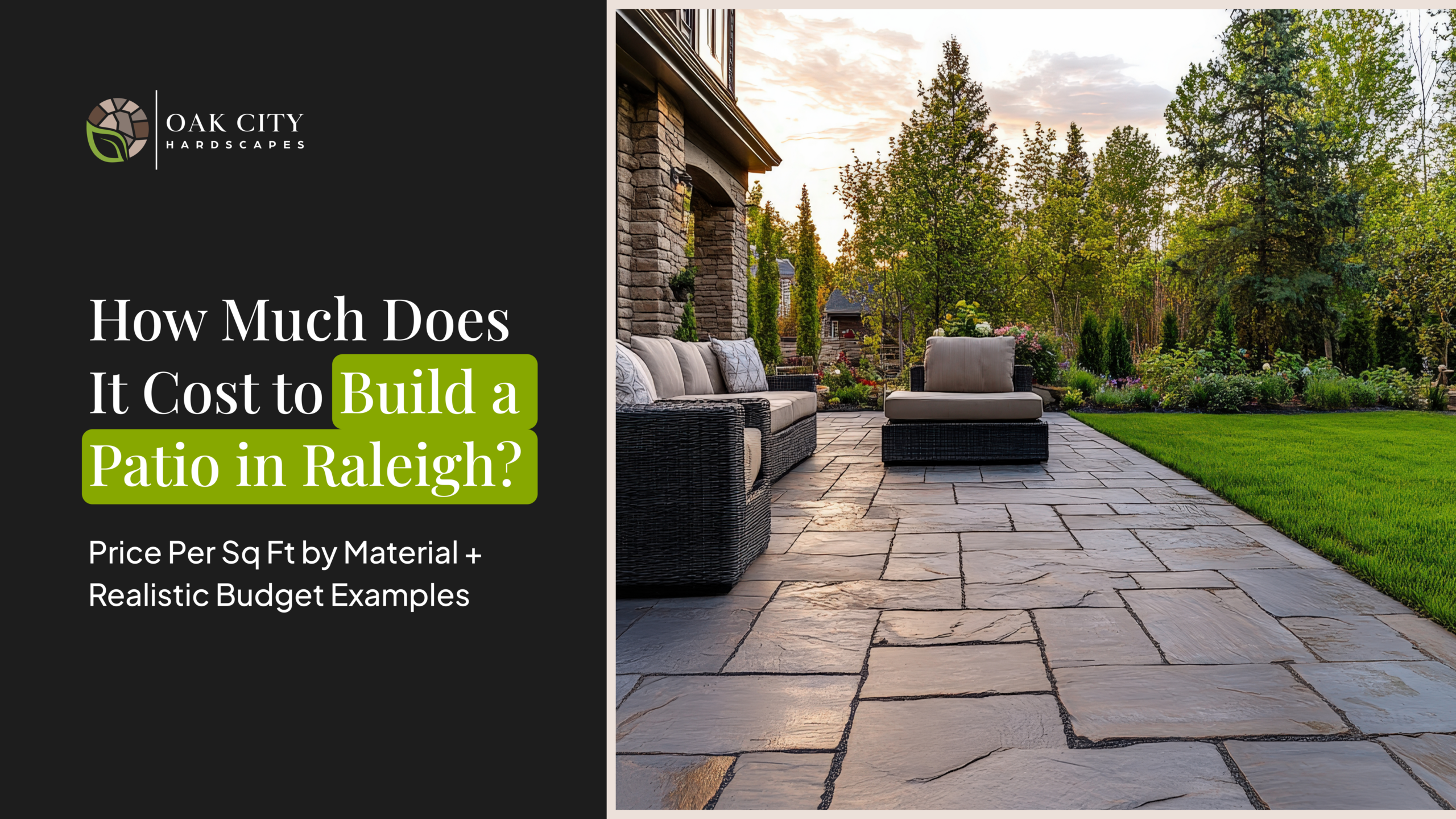 How much does it cost to build a patio in Raleigh? Real price breakdowns by material, size, and budget. No fluff.